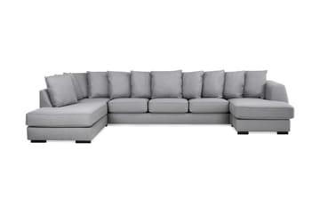 Optus 6-personers Venstrevendt U-formet Large Sofa med Divan og Chaiselong i Stof inkl. Kuvertpuder