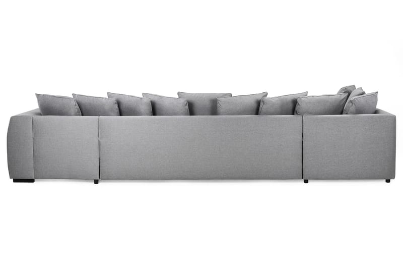 Optus 6-personers Venstrevendt U-formet Large Sofa med Divan og Chaiselong i Stof inkl. Kuvertpuder - Lysegrå - Møbler - Sofaer - U Sofa