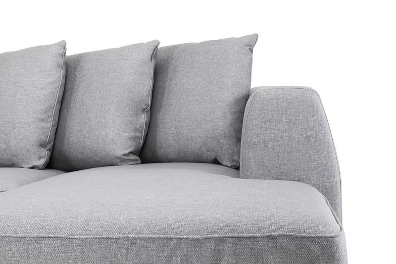 Optus 6-personers Venstrevendt U-formet Large Sofa med Divan og Chaiselong i Stof inkl. Kuvertpuder - Lysegrå - Møbler - Sofaer - U Sofa