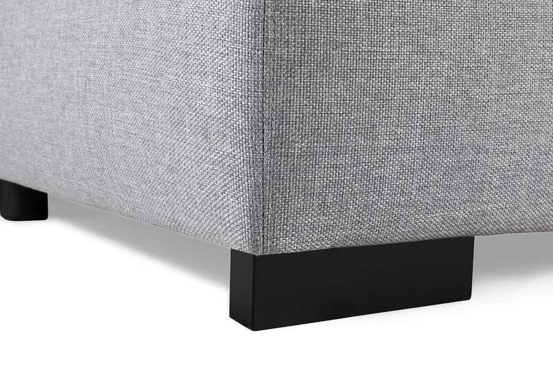 Optus 6-personers Højrevendt U-formet Large Sofa med Divan og Chaiselong i Stof - Lysegrå - Møbler - Sofaer - U Sofa