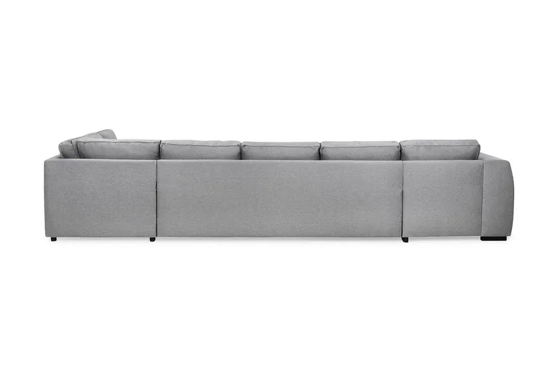 Optus 6-personers Højrevendt U-formet Large Sofa med Divan og Chaiselong i Stof - Lysegrå - Møbler - Sofaer - U Sofa