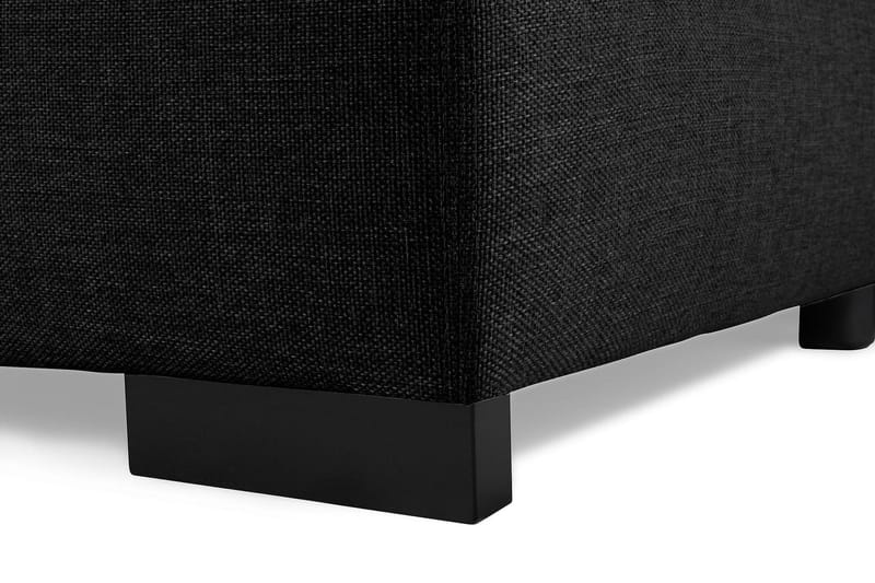 Optus 6-personers Venstrevendt U-formet Large Sofa med Divan og Chaiselong i Stof - Sort - Møbler - Sofaer - U Sofa