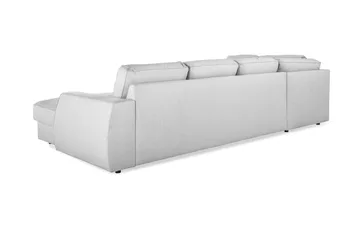 Optus Lyx 4-personers Venstrevendt U-formet Sofa med Divan og Chaiselong i Stof - Grå - Møbler - Sofaer - U Sofa