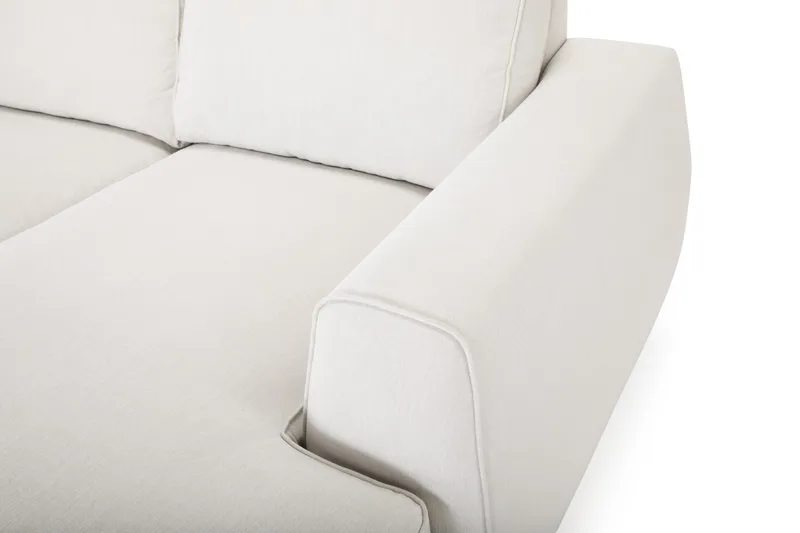 Optus Lyx 6-personers Venstrevendt U-formet Large Sofa med Divan og Chaiselong i Stof - Lysegrå - Møbler - Sofaer - U Sofa