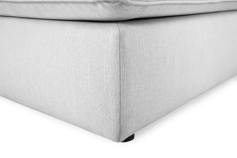 Optus Lyx 6-personers Venstrevendt U-formet Large Sofa med Divan og Chaiselong i Stof - Grå - Møbler - Sofaer - U Sofa