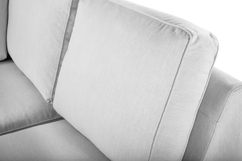 Optus Lyx 6-personers Højrevendt U-formet Large Sofa med Divan og Chaiselong i Stof - Grå - Møbler - Sofaer - U Sofa