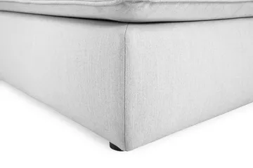 Optus Lyx 6-personers Højrevendt U-formet Large Sofa med Divan og Chaiselong i Stof - Grå - Møbler - Sofaer - U Sofa