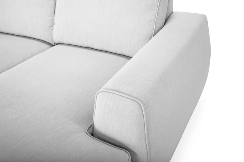 Optus Lyx U-sofa med Chaiselong Højre - Hørgrå - U Sofa