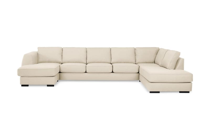 Optus U-sofa Large med Chaiselong Venstre - Beige - U Sofa