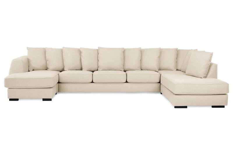 Optus U-sofa Large med Chaiselong Venstre inkl Løse Puder - Beige - Møbler - Sofaer - U Sofa