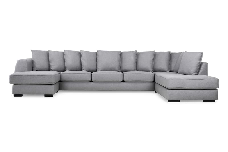 Optus U-sofa Large med Chaiselong Venstre inkl Løse Puder - Lysegrå - Møbler - Sofaer - U Sofa