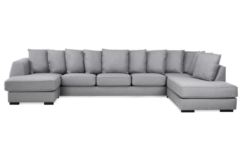 Optus U-sofa Large med Chaiselong Venstre inkl Løse Puder - Lysegrå - Møbler - Sofaer - U Sofa