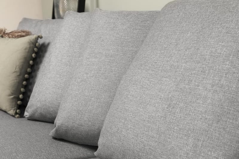 Optus U-sofa Large med Chaiselong Venstre inkl Løse Puder - Lysegrå - Møbler - Sofaer - U Sofa