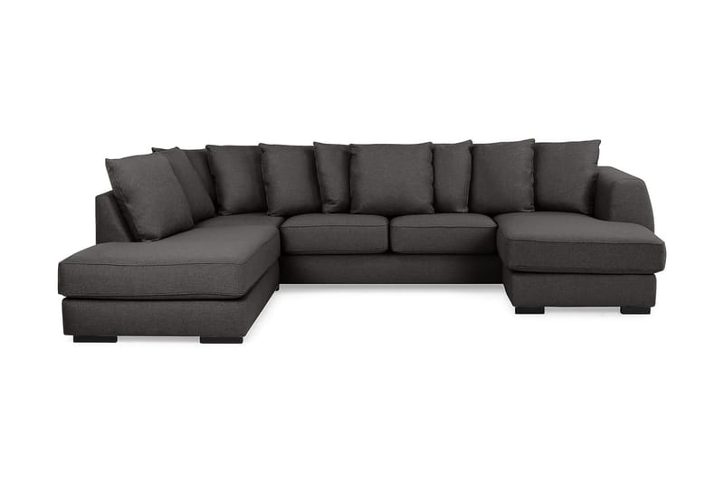 Optus U-sofa med Chaiselong Højre inkl Løse Puder - Mørkegrå - Møbler - Sofaer - U Sofa