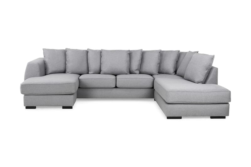 Optus U-sofa med Chaiselong Venstre inkl Løse Puder - Lysegrå - Møbler - Sofaer - U Sofa