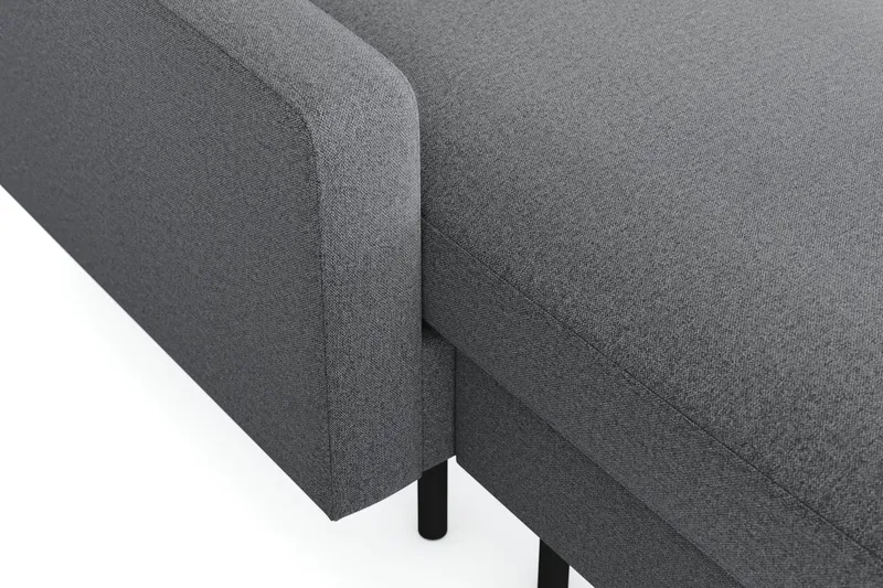 Peppe 4-personers Højrevendt U-formet Sofa med Divan og Chaiselong i Stof - Lysegrå - Møbler - Sofaer - U Sofa