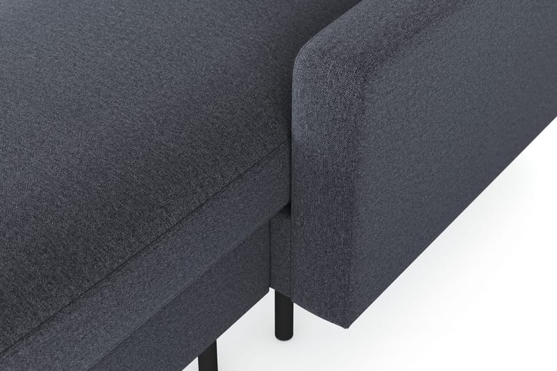 Peppe 4-personers Venstrevendt U-formet Sofa med Divan og Chaiselong i Stof - Mørkegrå - Møbler - Sofaer - U Sofa