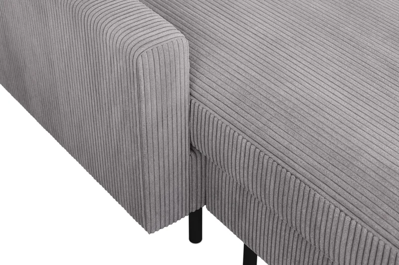 Peppe 4-personers Højrevendt U-formet Sofa med Divan og Chaiselong i Manchester - Mørkegrå - Møbler - Sofaer - U Sofa