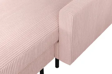 Peppe 4-personers Venstrevendt U-formet Sofa med Divan og Chaiselong i Manchester - Rosa - Møbler - Sofaer - U Sofa
