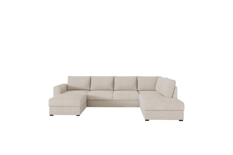 Taberk Sofa med Chaiselong og Divan 4-personers, Beige