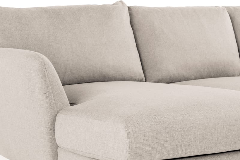 Trend 4-personers Højrevendt U-formet Sofa med Divan og Chaiselong i Stof - Beige - Møbler - Sofaer - U Sofa