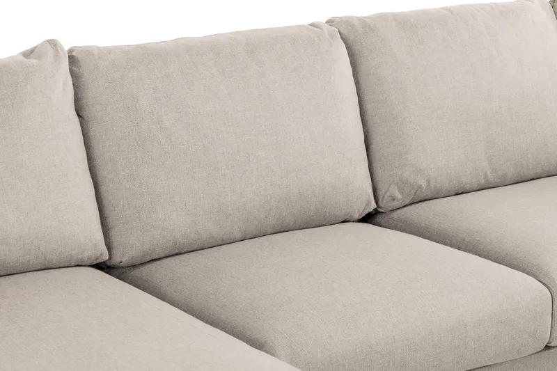 Trend 4-personers Højrevendt U-formet Sofa med Divan og Chaiselong i Stof - Beige - Møbler - Sofaer - U Sofa