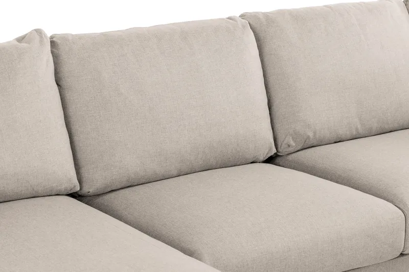 Trend 4-personers Venstrevendt U-formet Sofa med Divan og Chaiselong i Stof - Beige - Møbler - Sofaer - U Sofa