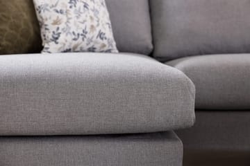 Trend 4-personers Højrevendt U-formet Sofa med Divan og Chaiselong i Stof - Grå - Møbler - Sofaer - U Sofa