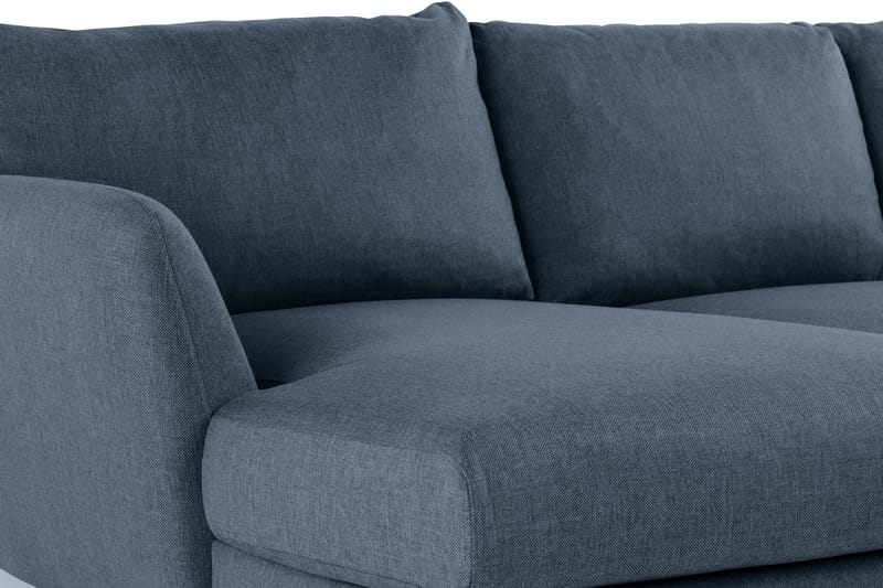 Trend 4-personers Højrevendt U-formet Sofa med Divan og Chaiselong i Stof - Blå - Møbler - Sofaer - U Sofa