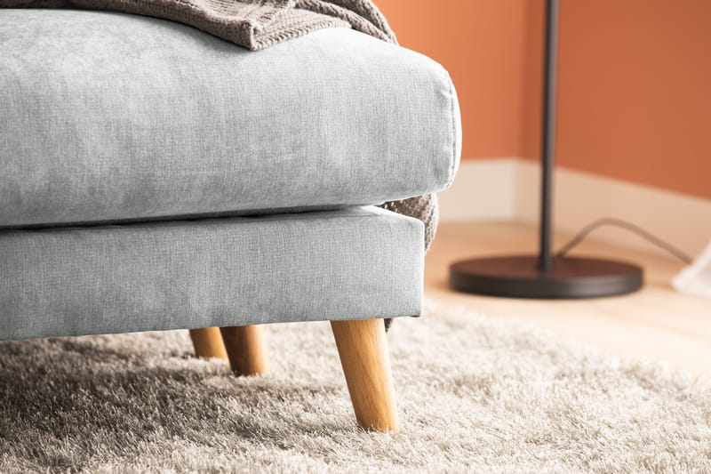 Trend Lyx 4-personers Venstrevendt U-formet Sofa med Divan og Chaiselong i Stof - Grå - Møbler - Sofaer - U Sofa