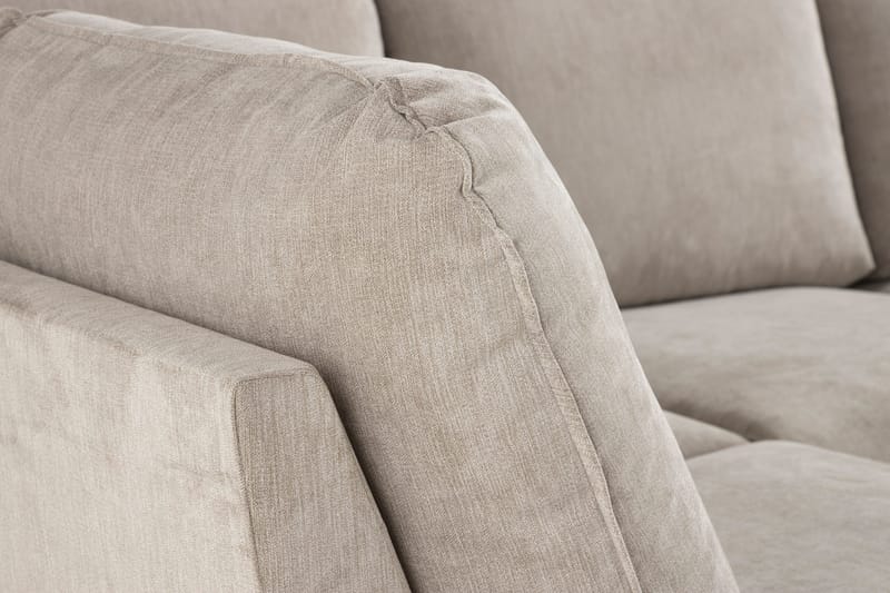 Trend Lyx 4-personers Højrevendt U-formet Sofa med Divan og Chaiselong i Stof - Beige - Møbler - Sofaer - U Sofa