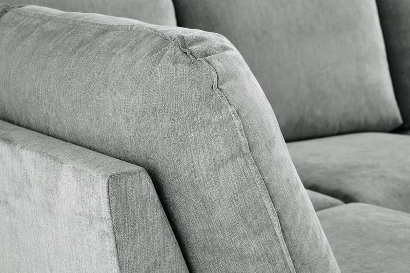 Trend Lyx 4-personers Venstrevendt U-formet Sofa med Divan og Chaiselong i Stof - Grå - Møbler - Sofaer - U Sofa