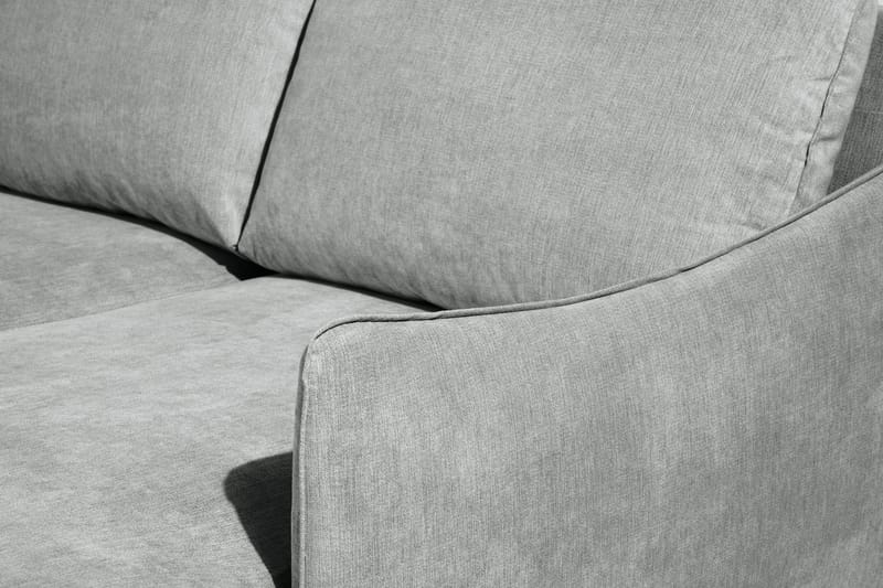 Trend Lyx 4-personers Venstrevendt U-formet Sofa med Divan og Chaiselong i Stof - Grå - Møbler - Sofaer - U Sofa