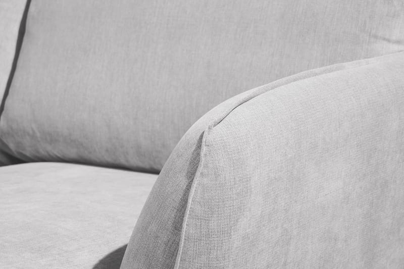 Trend Lyx 4-personers Venstrevendt U-formet Sofa med Divan og Chaiselong i Stof - Lysegrå - Møbler - Sofaer - U Sofa