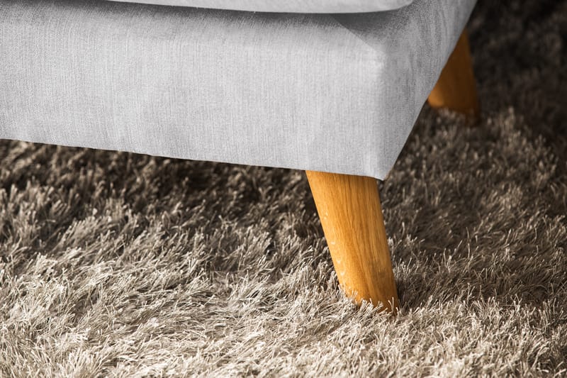 Trend Lyx 4-personers Højrevendt U-formet Sofa med Divan og Chaiselong i Stof - Lysegrå - Møbler - Sofaer - U Sofa