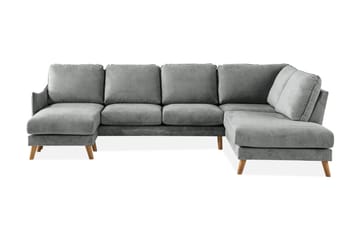 Trend Lyx 4-personers Højrevendt U-formet Sofa med Divan og Chaiselong i Stof