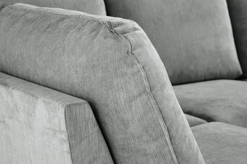 Trend Lyx 4-personers Højrevendt U-formet Sofa med Divan og Chaiselong i Stof - Grå - Møbler - Sofaer - U Sofa
