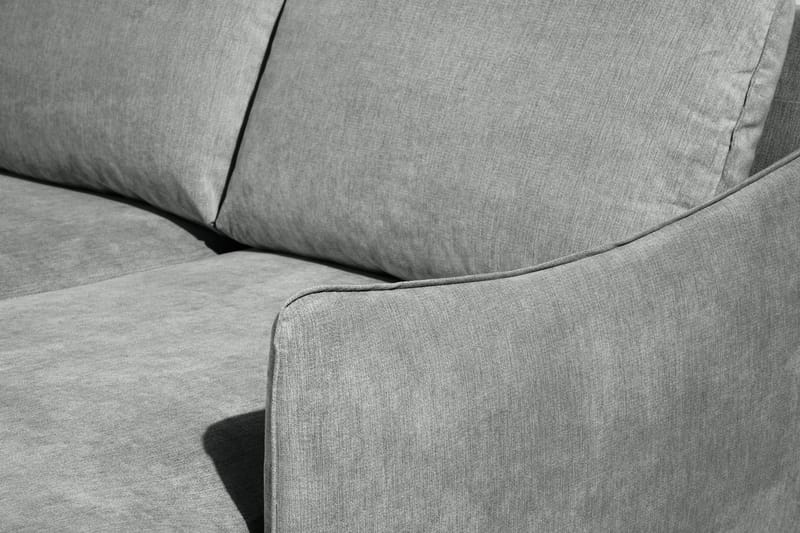 Trend Lyx 4-personers Højrevendt U-formet Sofa med Divan og Chaiselong i Stof - Grå - Møbler - Sofaer - U Sofa