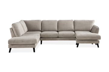 Trend Lyx 4-personers Venstrevendt U-formet Sofa med Divan og Chaiselong i Stof