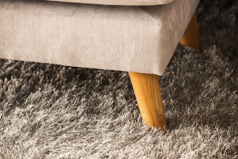 Trend Lyx 4-personers Højrevendt U-formet Sofa med Divan og Chaiselong i Stof - Beige - Møbler - Sofaer - U Sofa