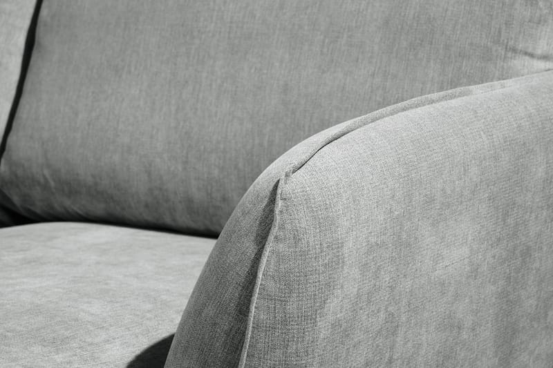 Trend Lyx 4-personers Venstrevendt U-formet Sofa med Divan og Chaiselong i Stof - Grå - Møbler - Sofaer - U Sofa