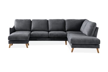 Trend Lyx 4-personers Højrevendt U-formet Sofa med Divan og Chaiselong i Stof