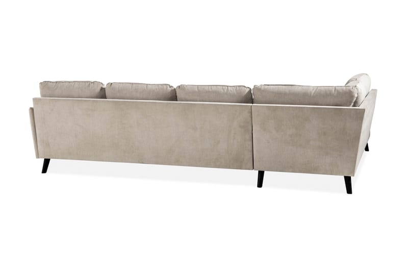 Trend Lyx 4-personers Venstrevendt U-formet Sofa med Divan og Chaiselong i Stof - Beige - Møbler - Sofaer - U Sofa