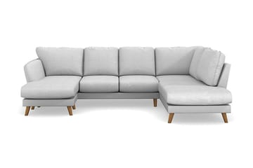 Trend Lyx 4-personers Venstrevendt U-formet Sofa med Divan og Chaiselong i Stof