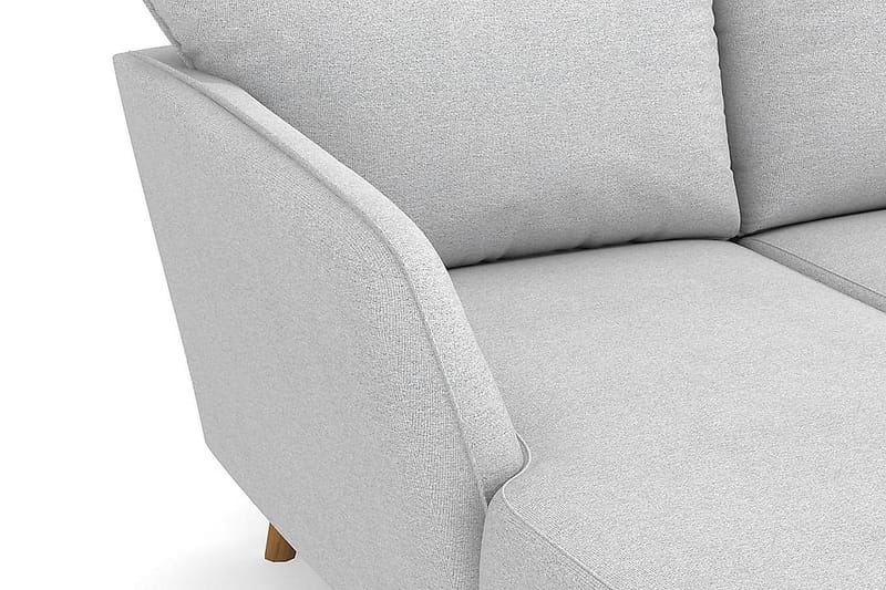 Trend Lyx 4-personers Venstrevendt U-formet Sofa med Divan og Chaiselong i Stof - Lysegrå - Møbler - Sofaer - U Sofa