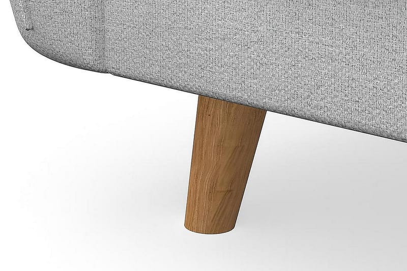 Trend Lyx 4-personers Højrevendt U-formet Sofa med Divan og Chaiselong i Stof - Lysegrå - Møbler - Sofaer - U Sofa