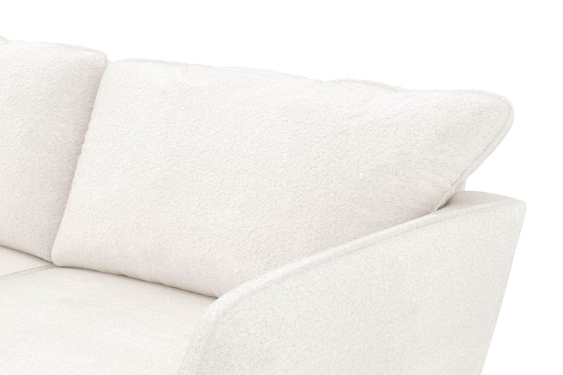 Trend Lyx 4-personers Højrevendt U-formet Sofa med Divan og Chaiselong i Bouclé - Hvid - Møbler - Sofaer - U Sofa
