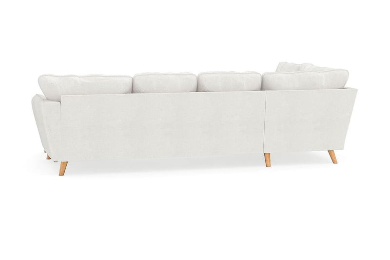 Trend Lyx 4-personers Højrevendt U-formet Sofa med Divan og Chaiselong i Bouclé - Hvid - Møbler - Sofaer - U Sofa