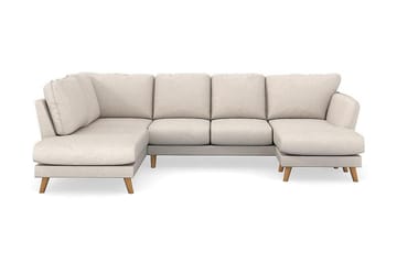Trend Lyx 4-personers Højrevendt U-formet Sofa med Divan og Chaiselong i Stof