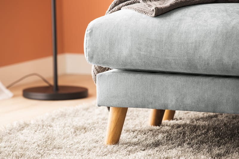 Trend Lyx 4-personers Højrevendt U-formet Sofa med Divan og Chaiselong i Stof - Grå - Møbler - Sofaer - U Sofa